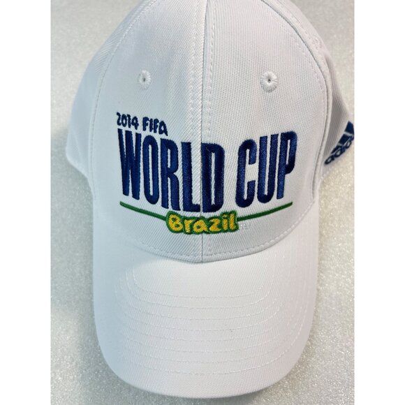 adidas 2014 FIFA World Cup Structured Flex Hat - White New S/M - Picture 4 of 7